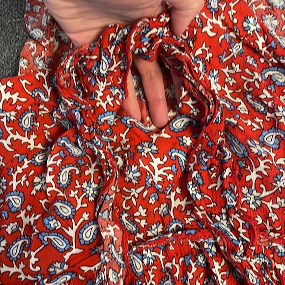 Sfera blue & red paisley summer sundress size medium - Picture 7 of 8